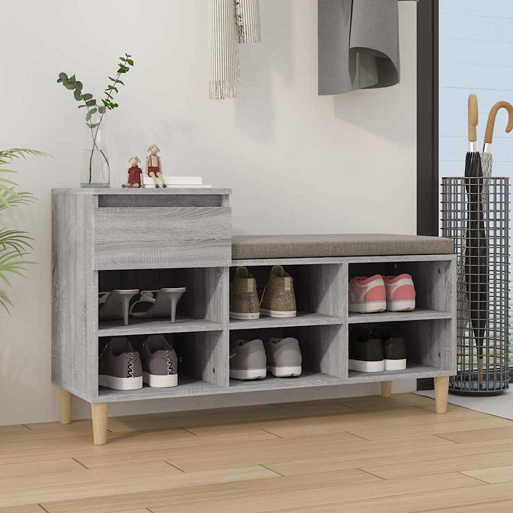 Ormarić za cipele boja hrasta 102x36x60 cm konstruirano drvo