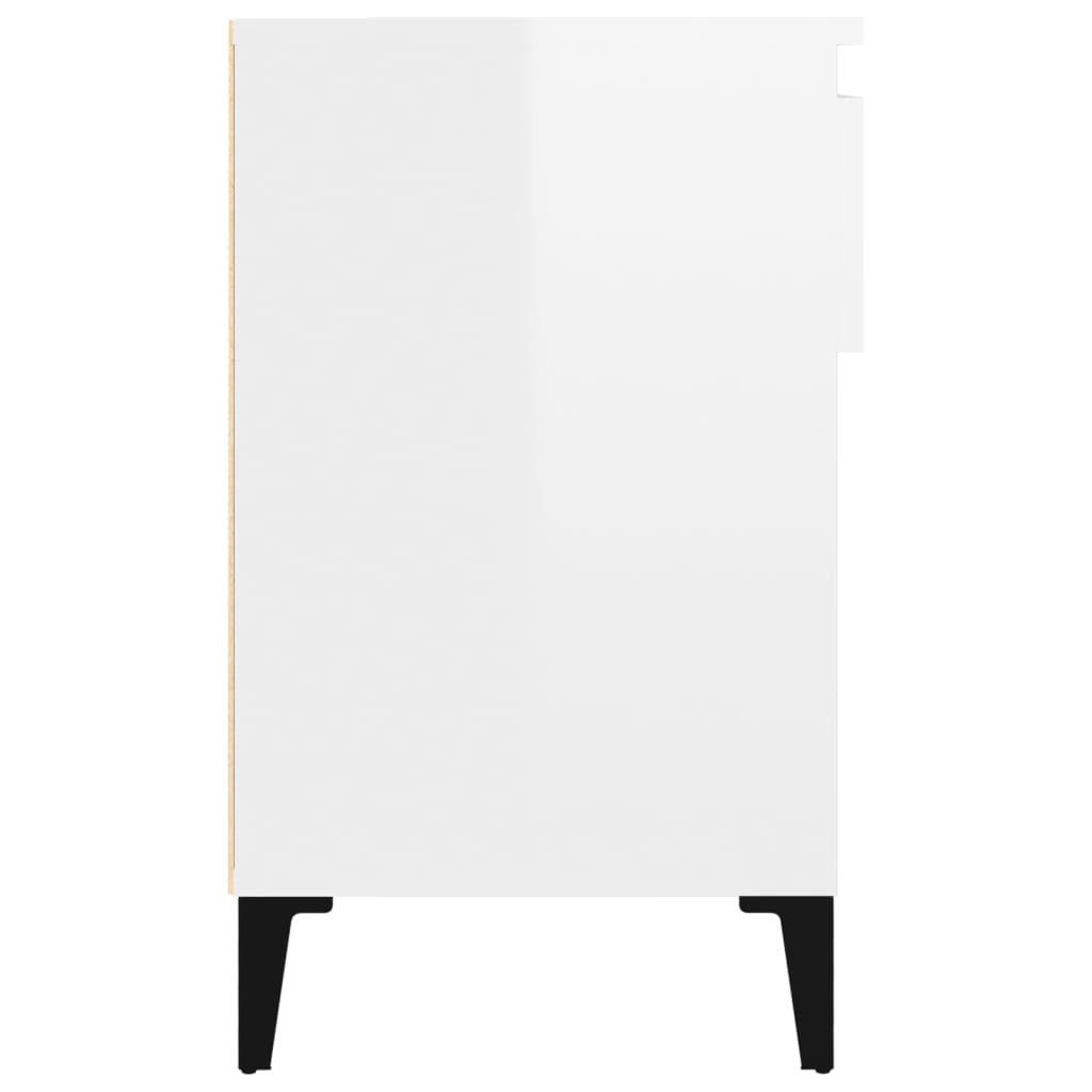 Ormarić za cipele sjajni bijeli 102x36x60 cm konstruirano drvo