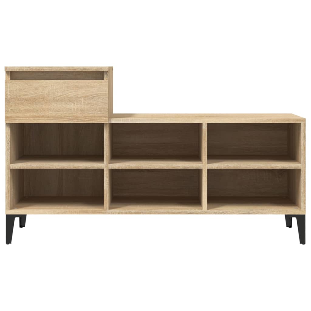 Ormarić za cipele boja hrasta 102x36x60 cm konstruirano drvo