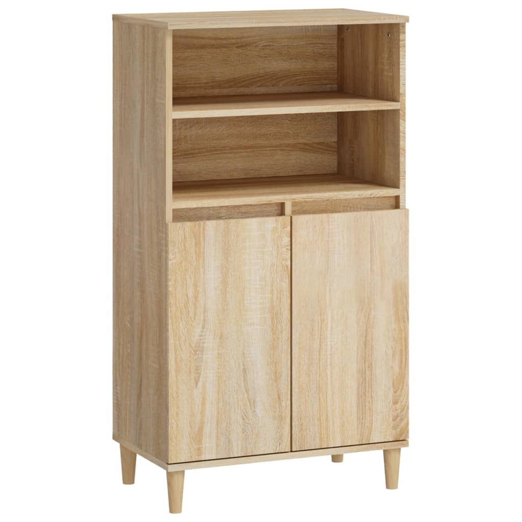 Visoka komoda hrasta sonome 60x36x110 cm od konstruiranog drva