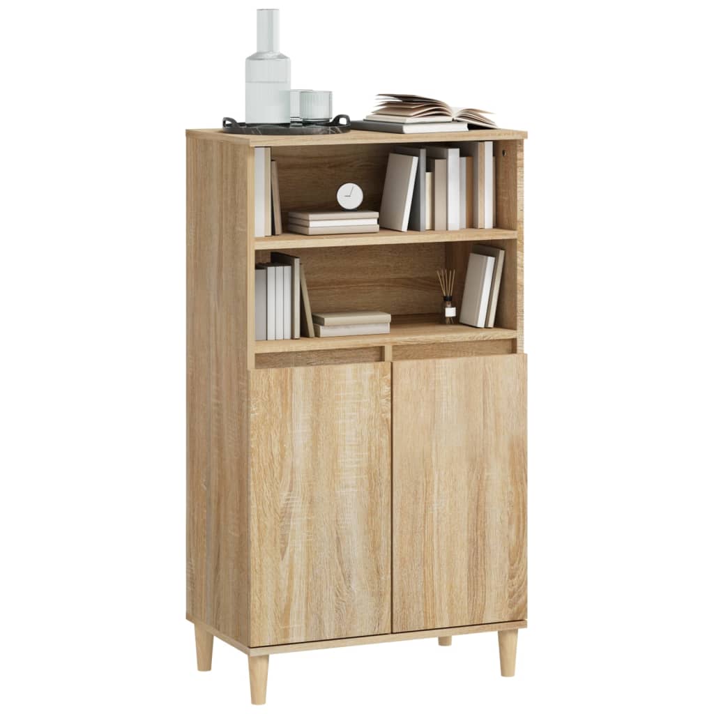 Visoka komoda hrasta sonome 60x36x110 cm od konstruiranog drva