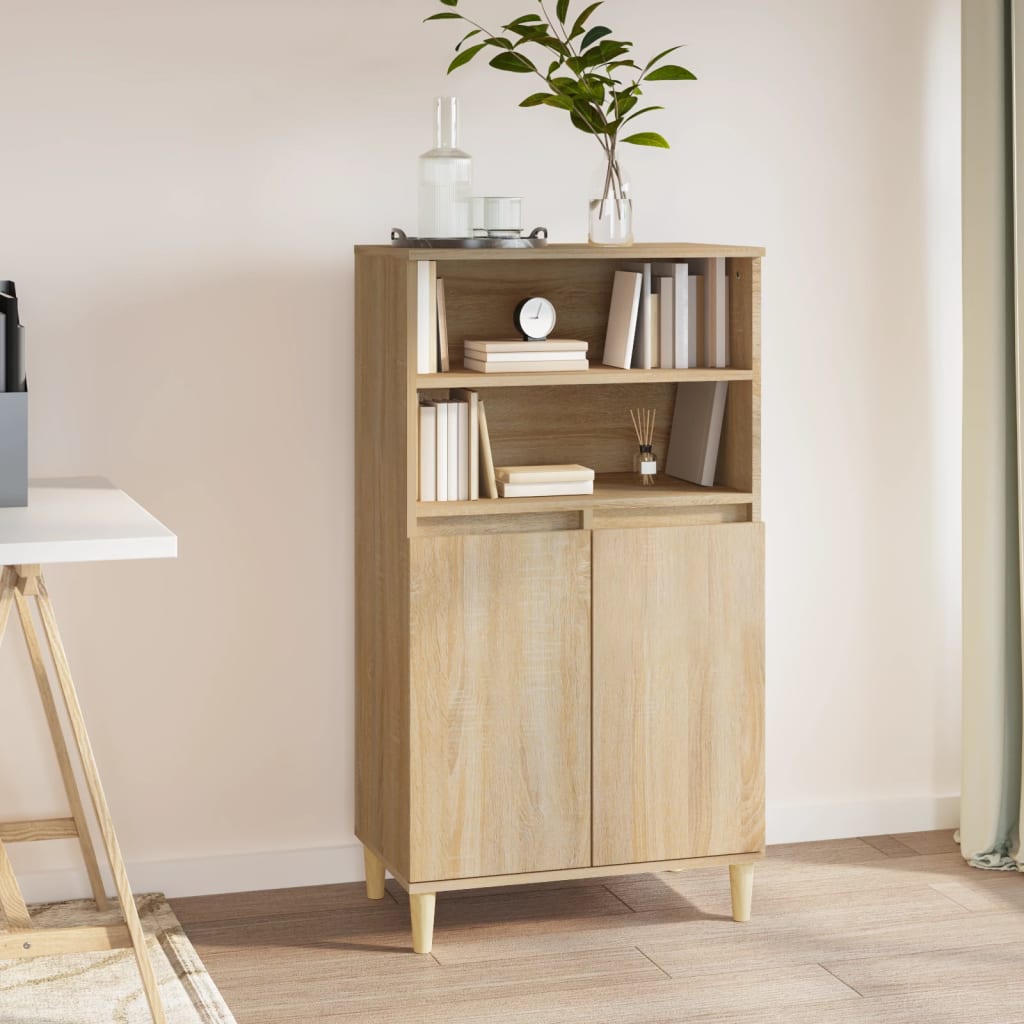 Visoka komoda hrasta sonome 60x36x110 cm od konstruiranog drva