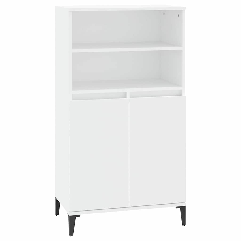 Visoka komoda sjajna 60x36x110 cm od konstruiranog drva