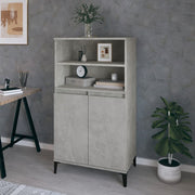 Visoka komoda sjajna 60x36x110 cm od konstruiranog drva