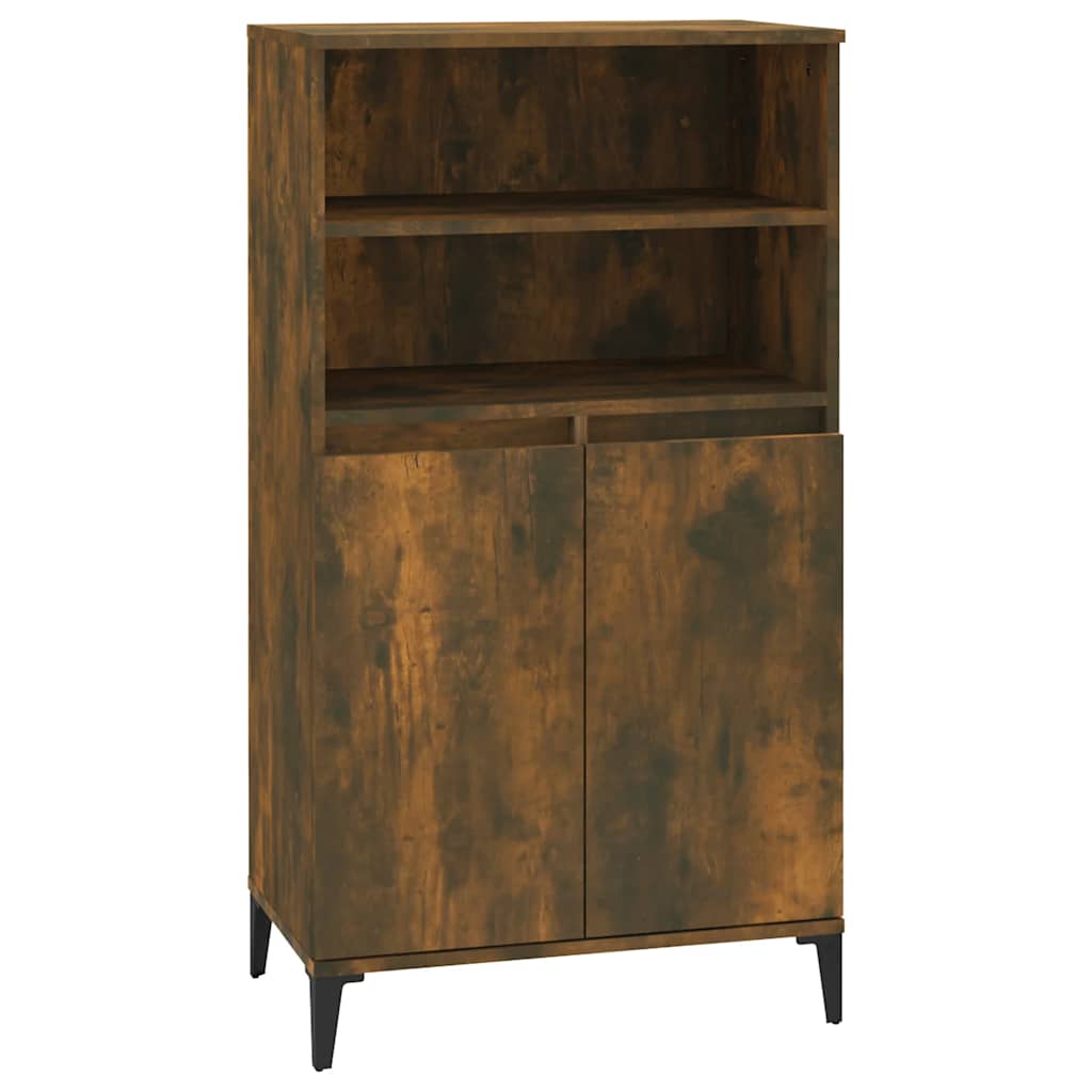 Visoka komoda sjajna 60x36x110 cm od konstruiranog drva