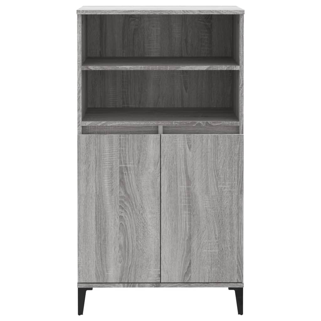 Visoka komoda siva sonome 60x36x110 cm od konstruiranog drva