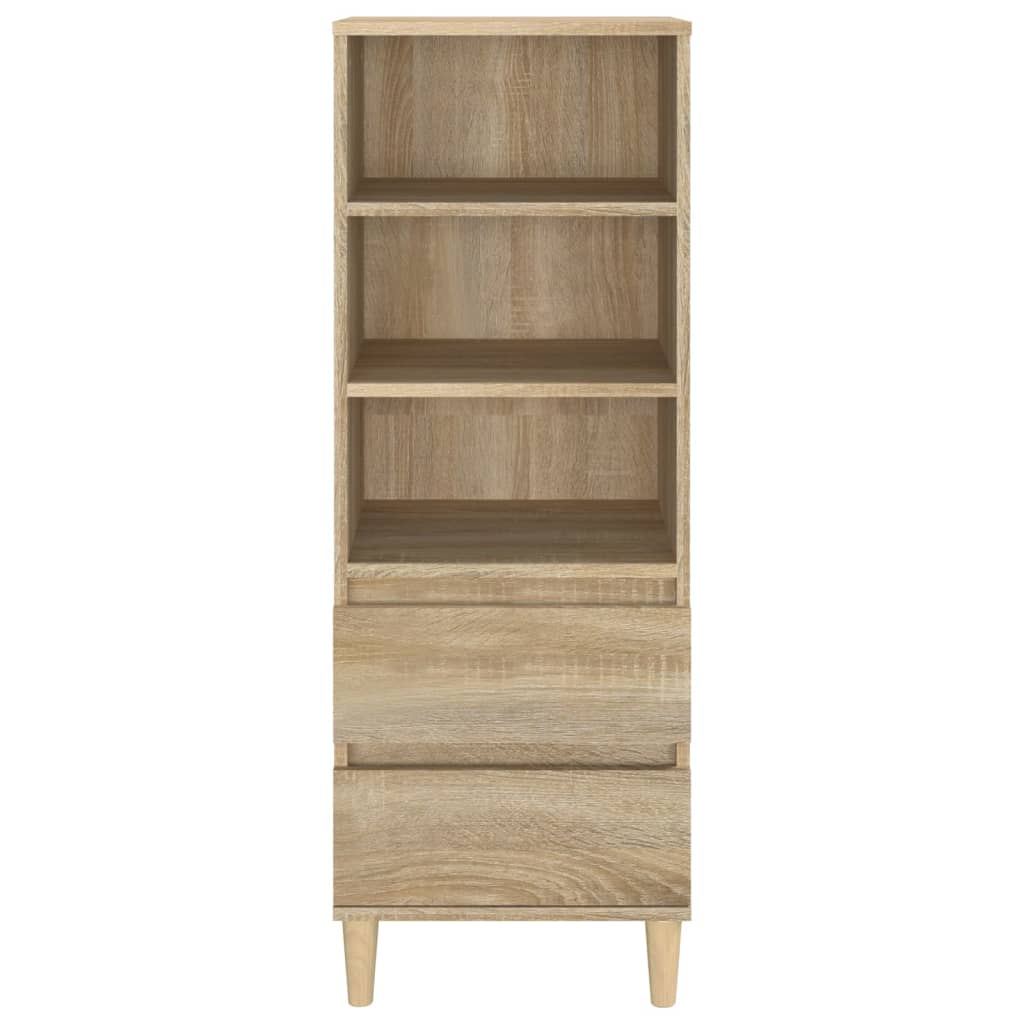 Visoka komoda hrasta sonome 40x36x110 cm od konstruiranog drva