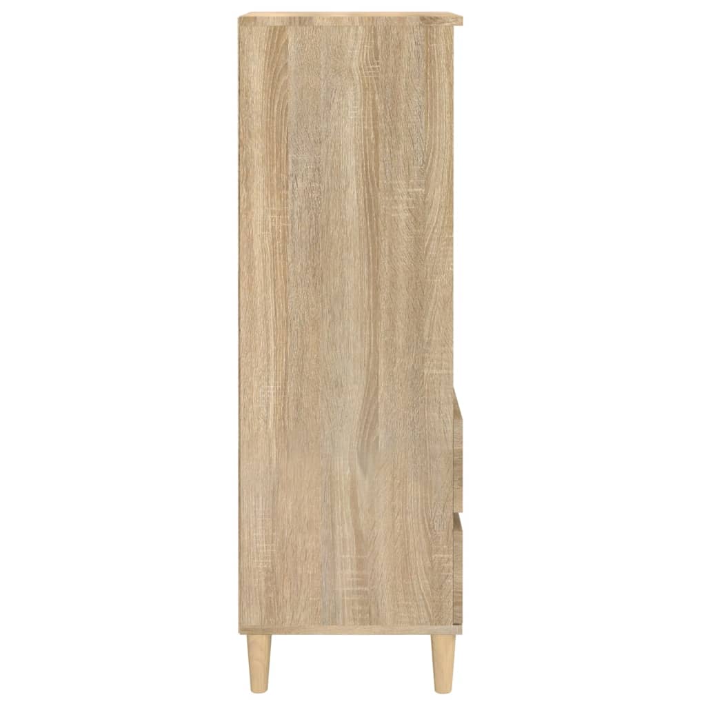 Visoka komoda hrasta sonome 40x36x110 cm od konstruiranog drva