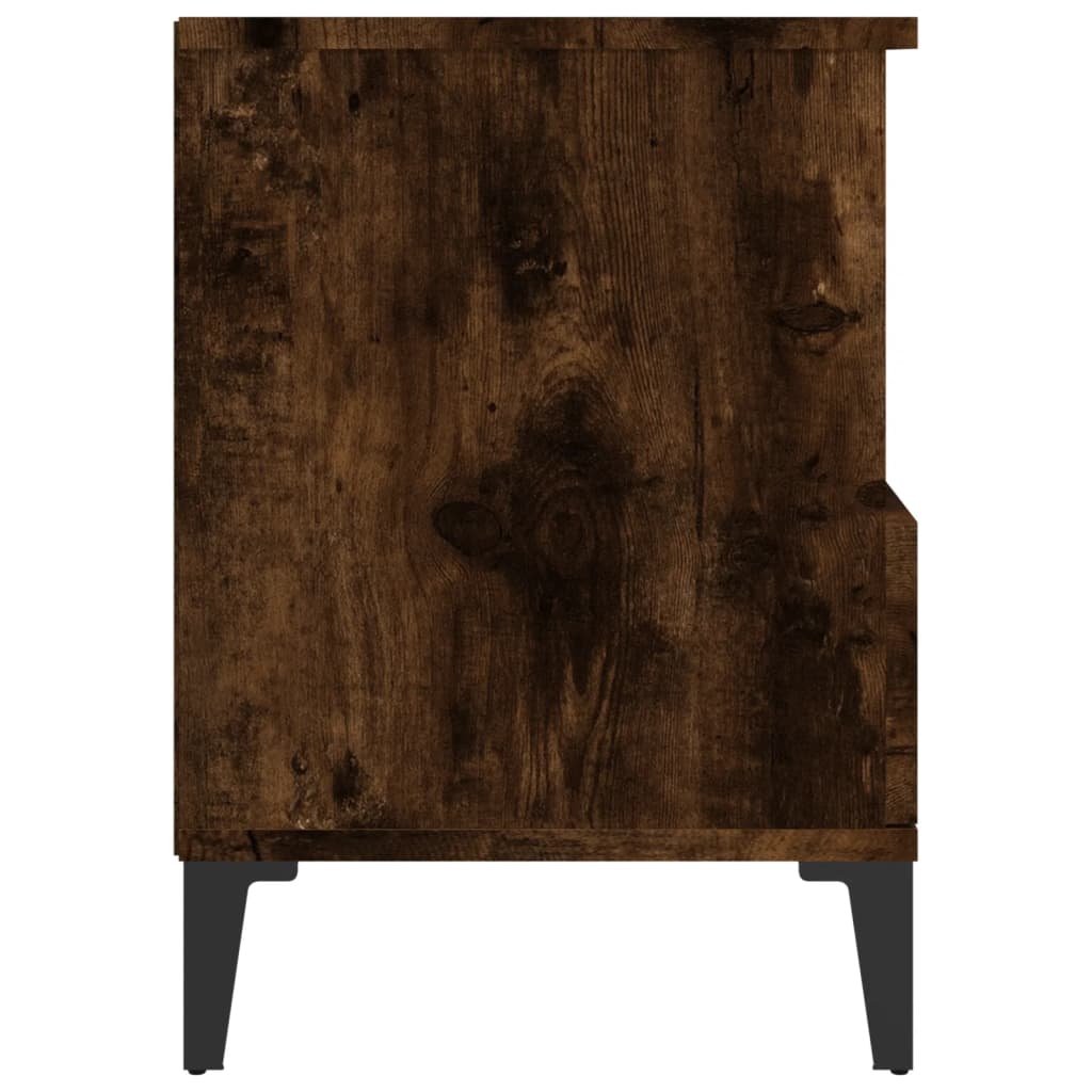 Noćni ormarići 2 kom boja dimljenog hrasta 40x35x50 cm