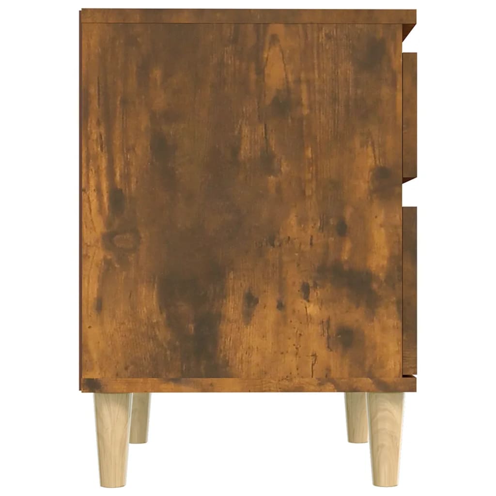 Noćni ormarići 2 kom boja dimljenog hrasta 40x35x50 cm