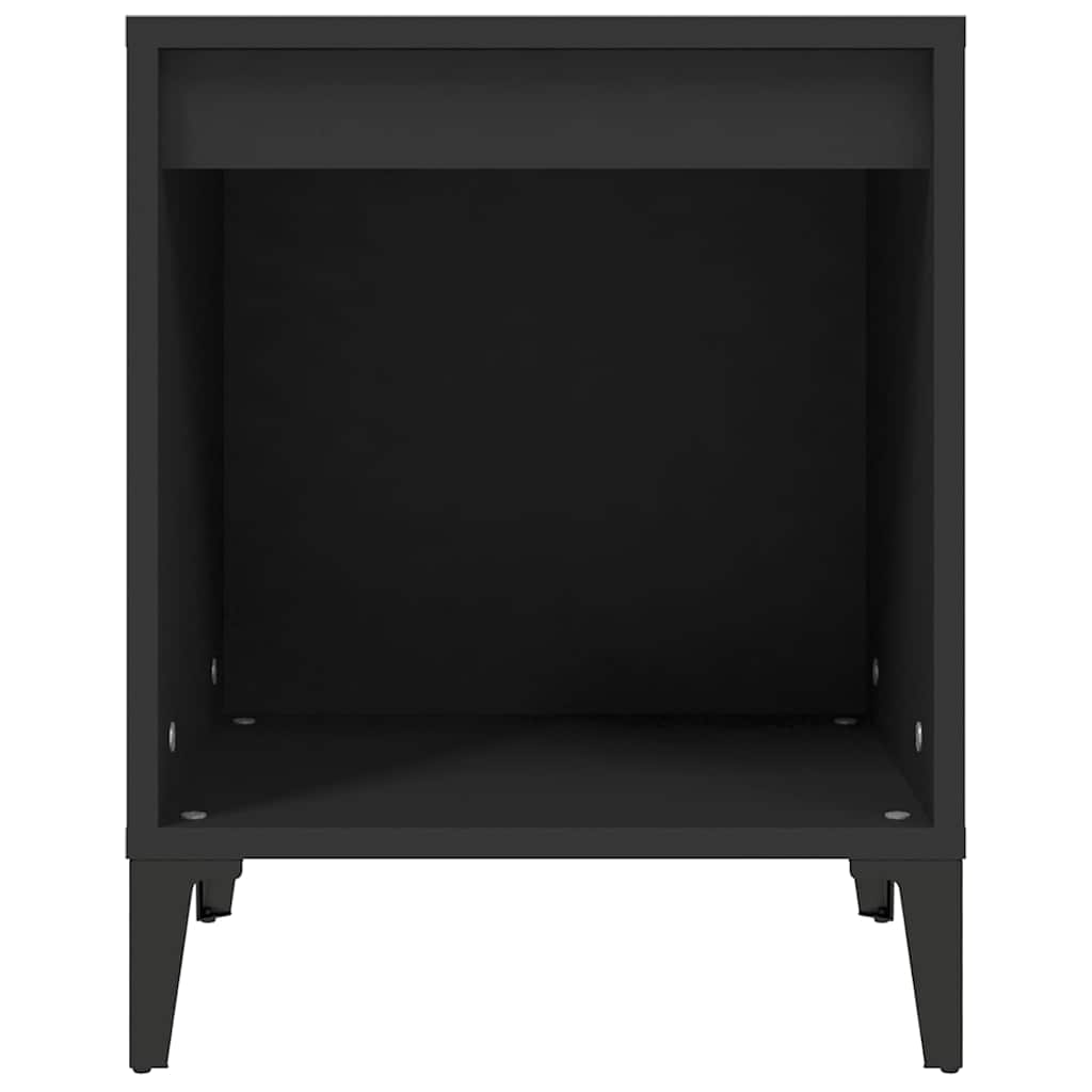 Noćni ormarići 2 kom crni 40x35x50 cm Crna