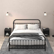 Noćni ormarići 2 kom crni 40x35x50 cm Crna