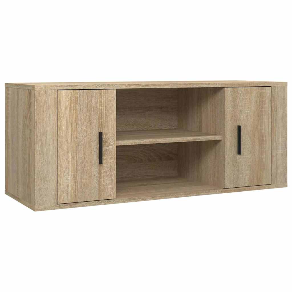 TV ormarić boja hrasta sonome 100x35x40 cm konstruirano drvo Smeđa