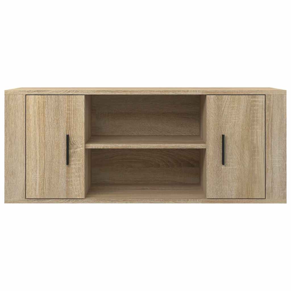TV ormarić boja hrasta sonome 100x35x40 cm konstruirano drvo Smeđa