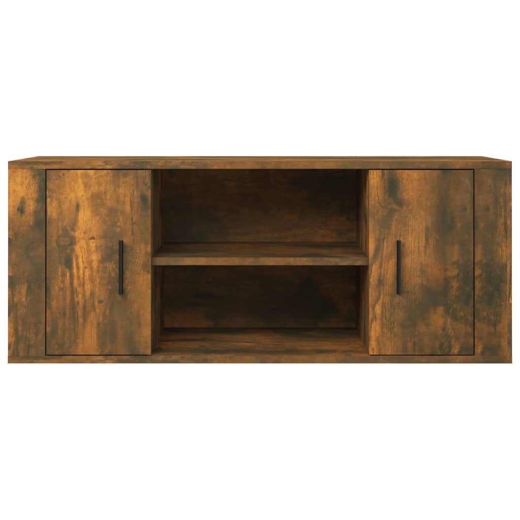 TV ormarić boja dimljenog hrasta 100x35x40 cm konstruirano drvo
