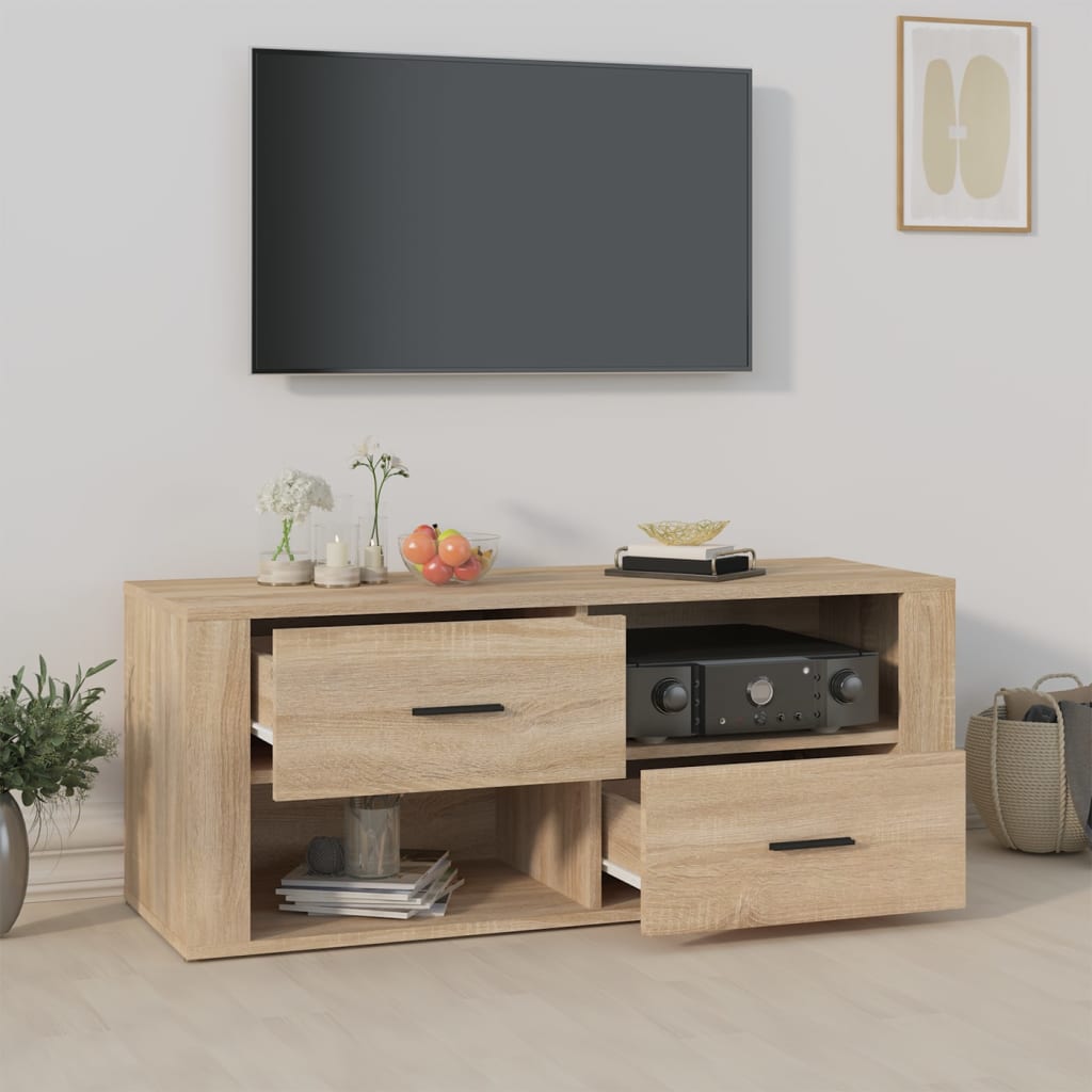 TV ormarić boja hrasta sonome 100x35x40 cm konstruirano drvo