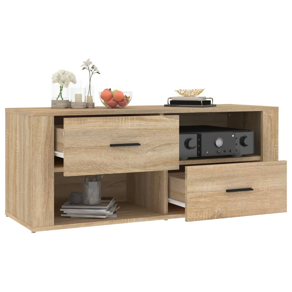 TV ormarić boja hrasta sonome 100x35x40 cm konstruirano drvo