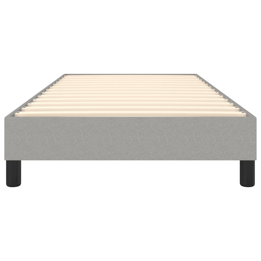 Okvir za krevet s oprugom svjetlosivi 80x200 cm od tkanine