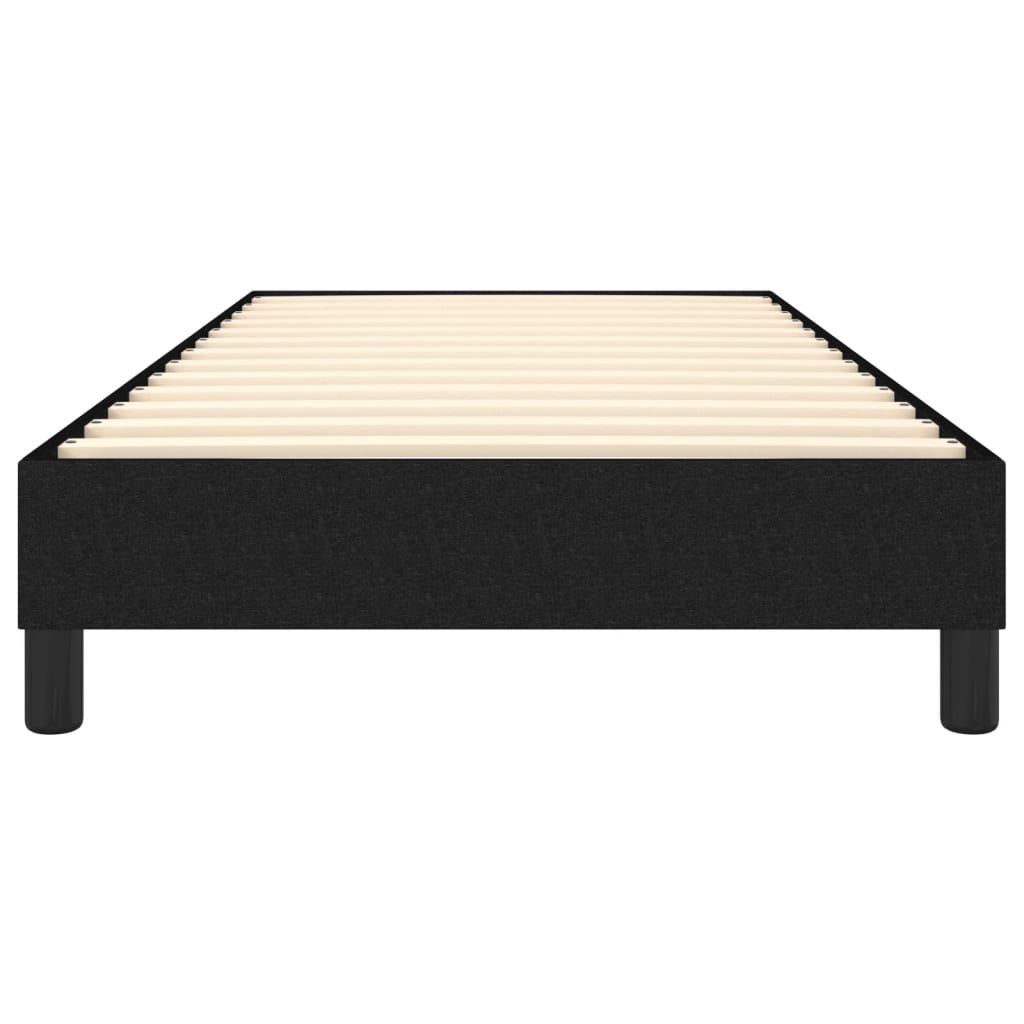 Okvir za krevet s oprugom crni 80x200cm od tkanine