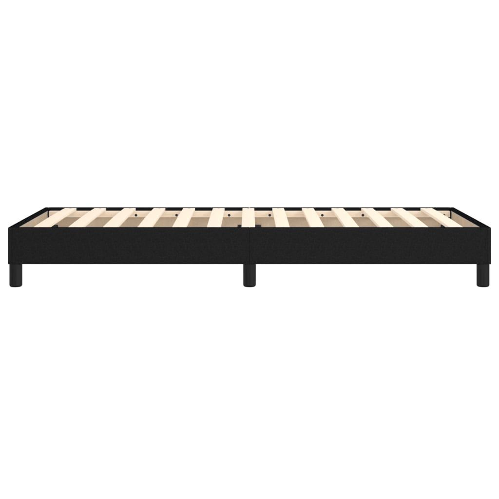 Okvir za krevet s oprugom crni 80x200cm od tkanine