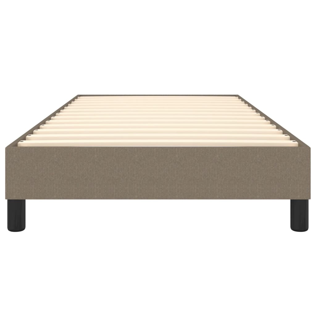 Okvir za krevet s oprugom smeđesivi 80x200cm od tkanine