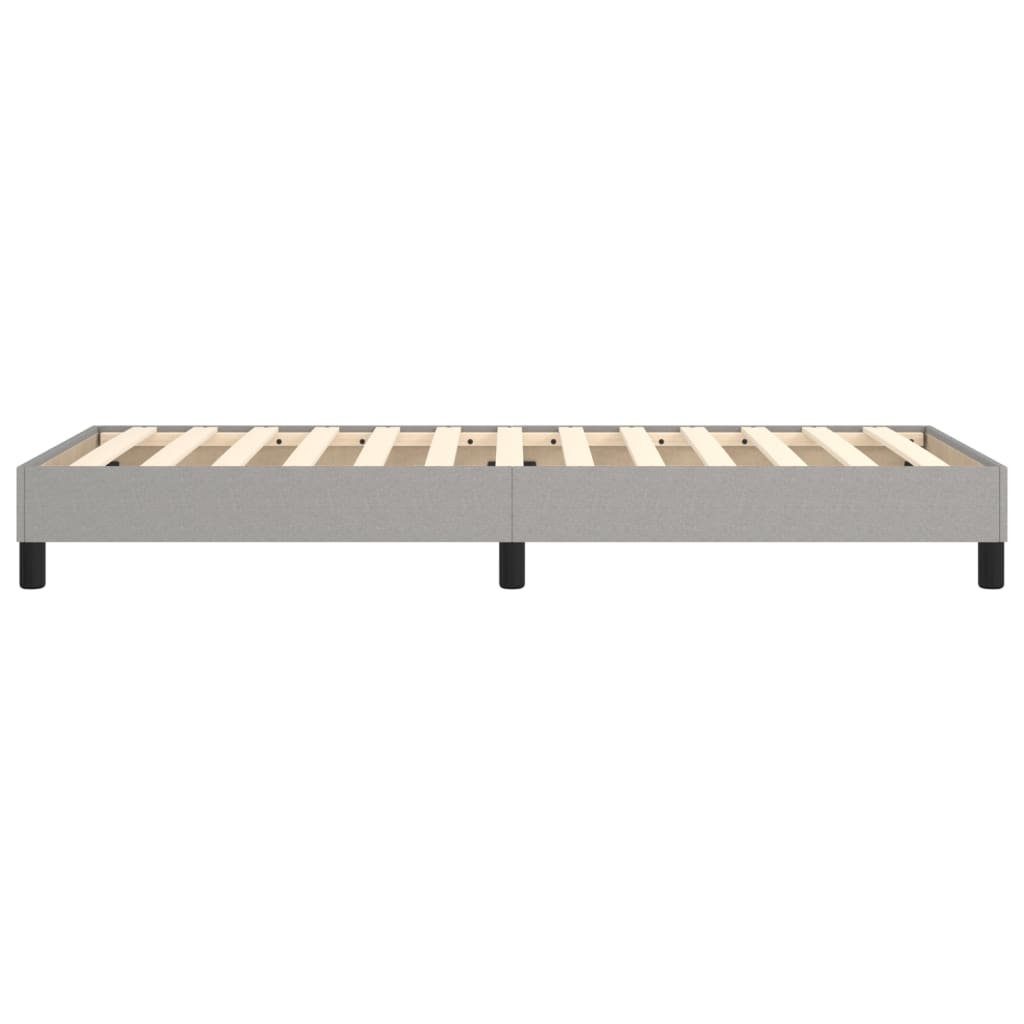 Okvir za krevet s oprugom svjetlosivi 90x190 cm od tkanine