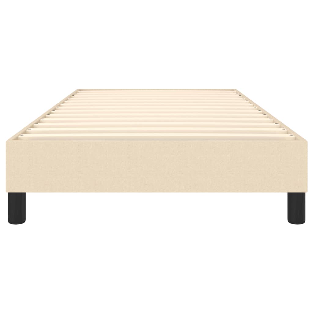 Okvir za krevet s oprugom krem 90x190cm od tkanine