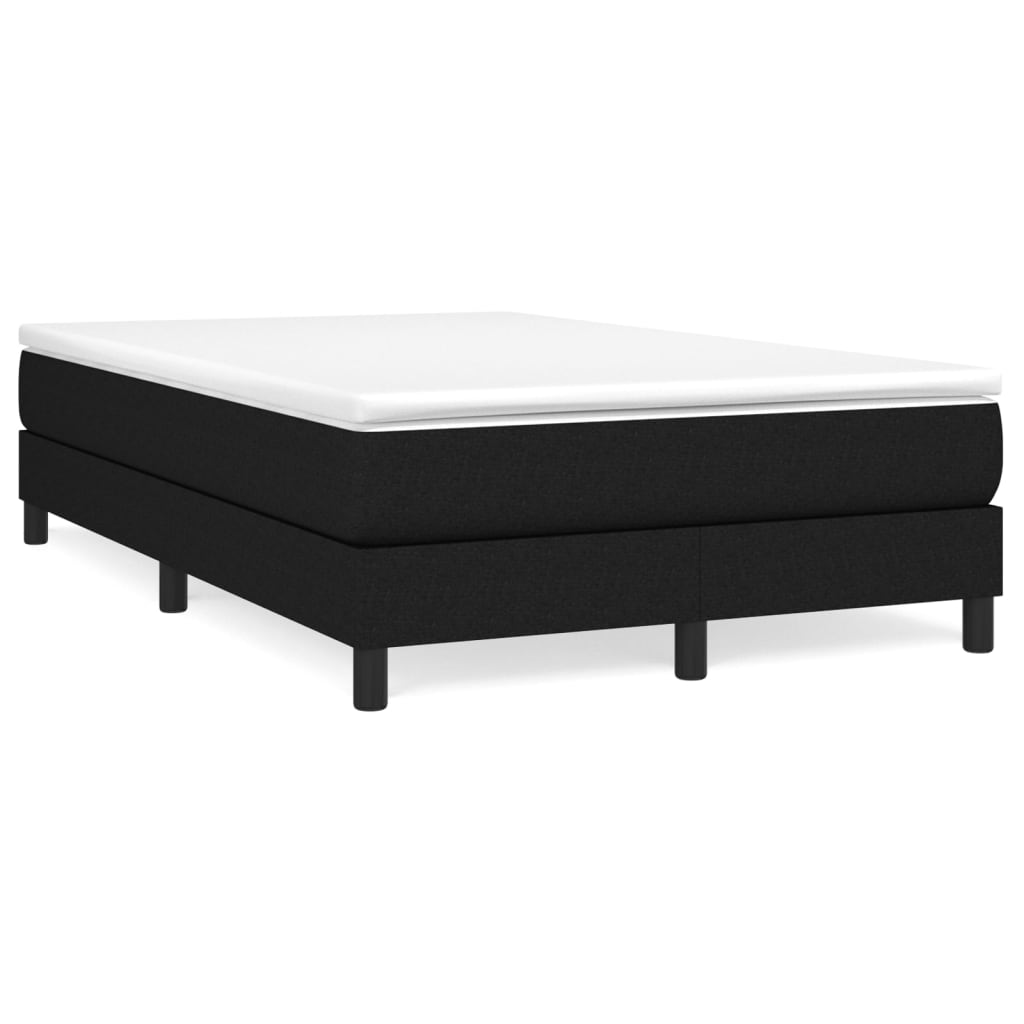 Okvir za krevet s oprugom crni 120 x 200 cm od tkanine