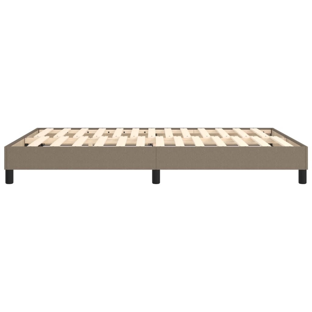 Okvir za krevet s oprugom smeđesivi 140 x 190 cm od tkanine