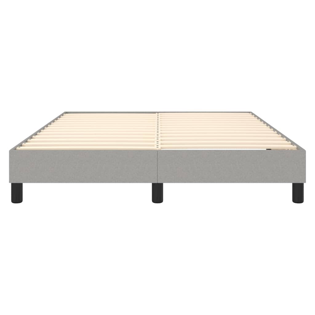 Okvir za krevet s oprugom svjetlosivi 140x200 cm od tkanine