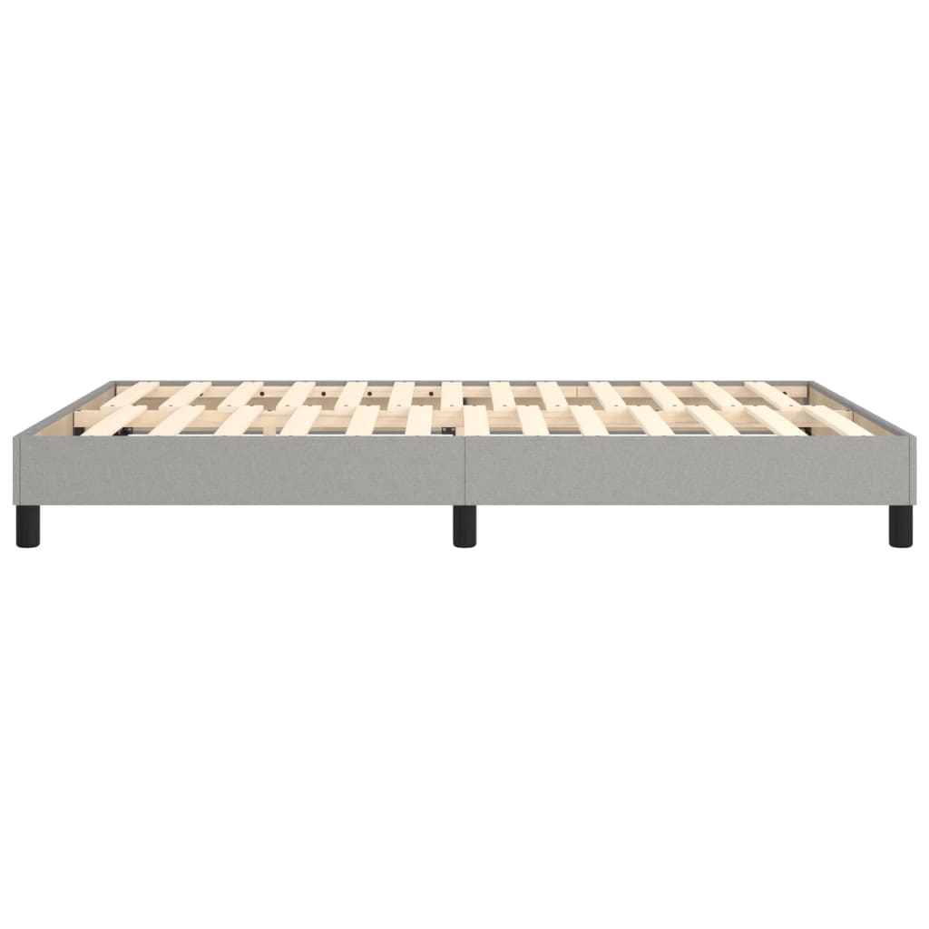 Okvir za krevet s oprugom svjetlosivi 140x200 cm od tkanine