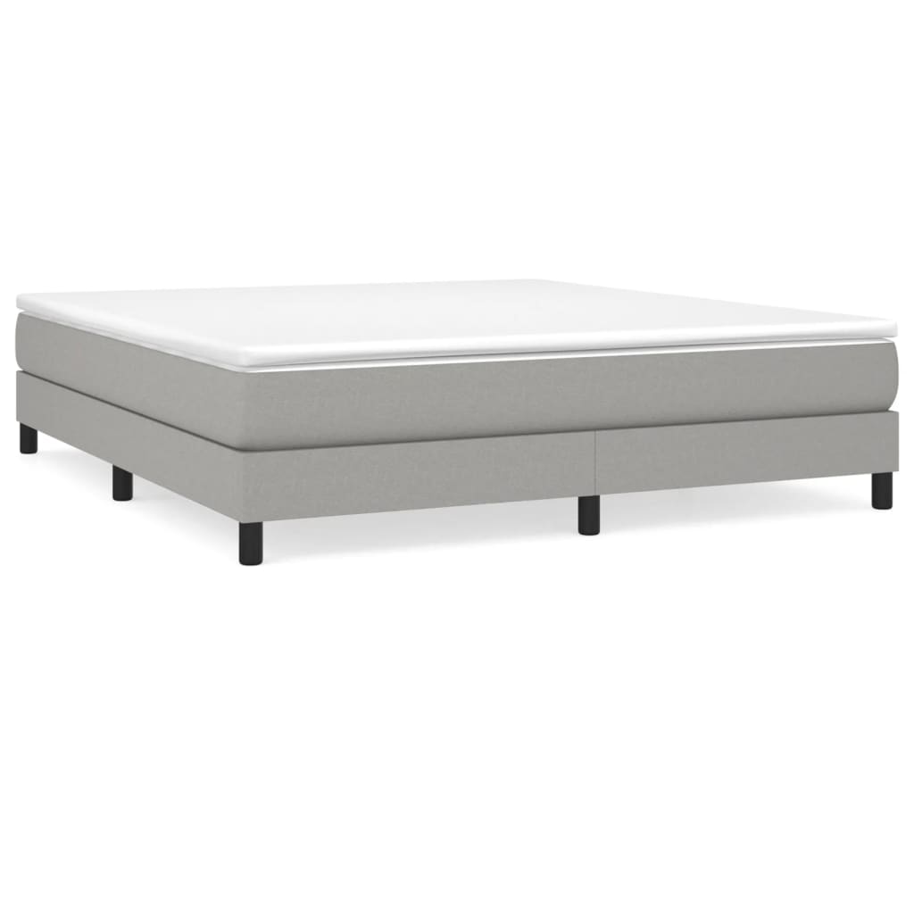 Okvir za krevet s oprugom svjetlosivi 180x200 cm od tkanine