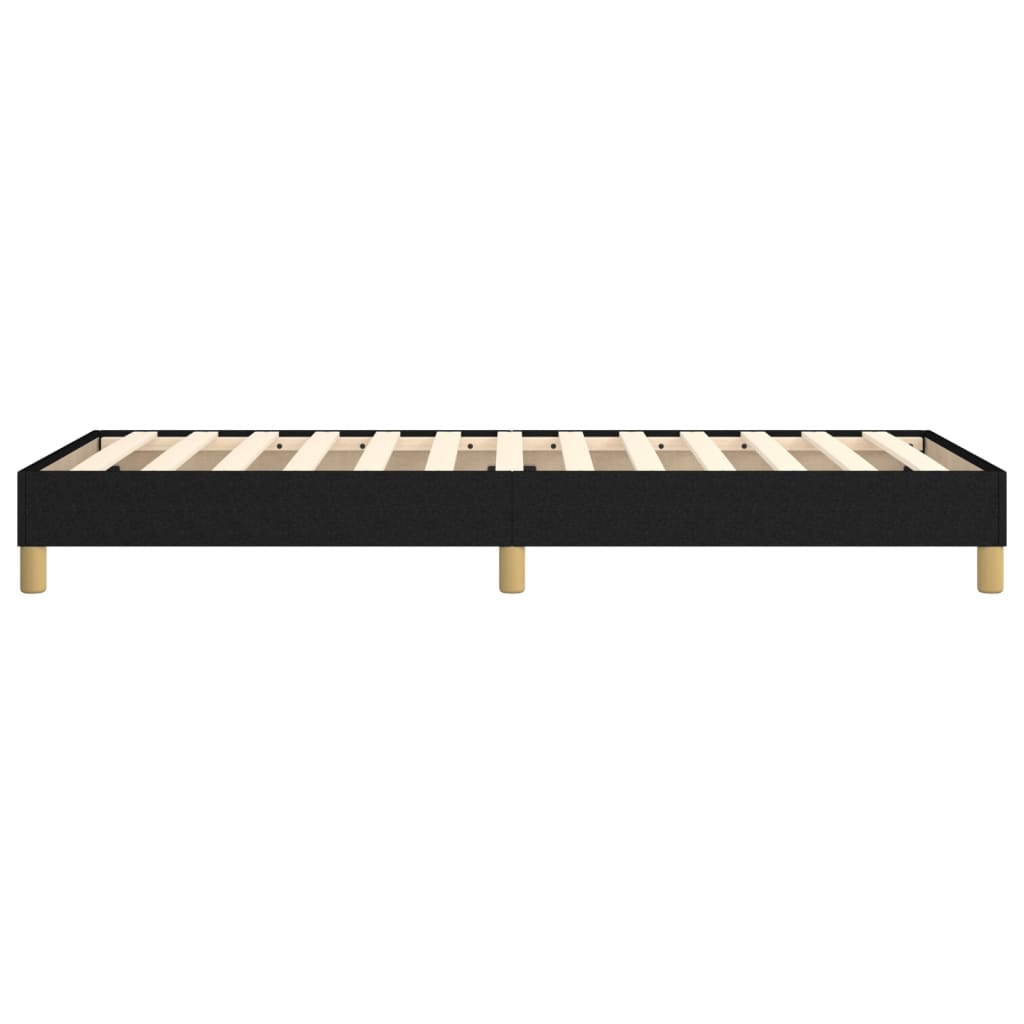 Okvir za krevet s oprugom crni 80x200cm od tkanine