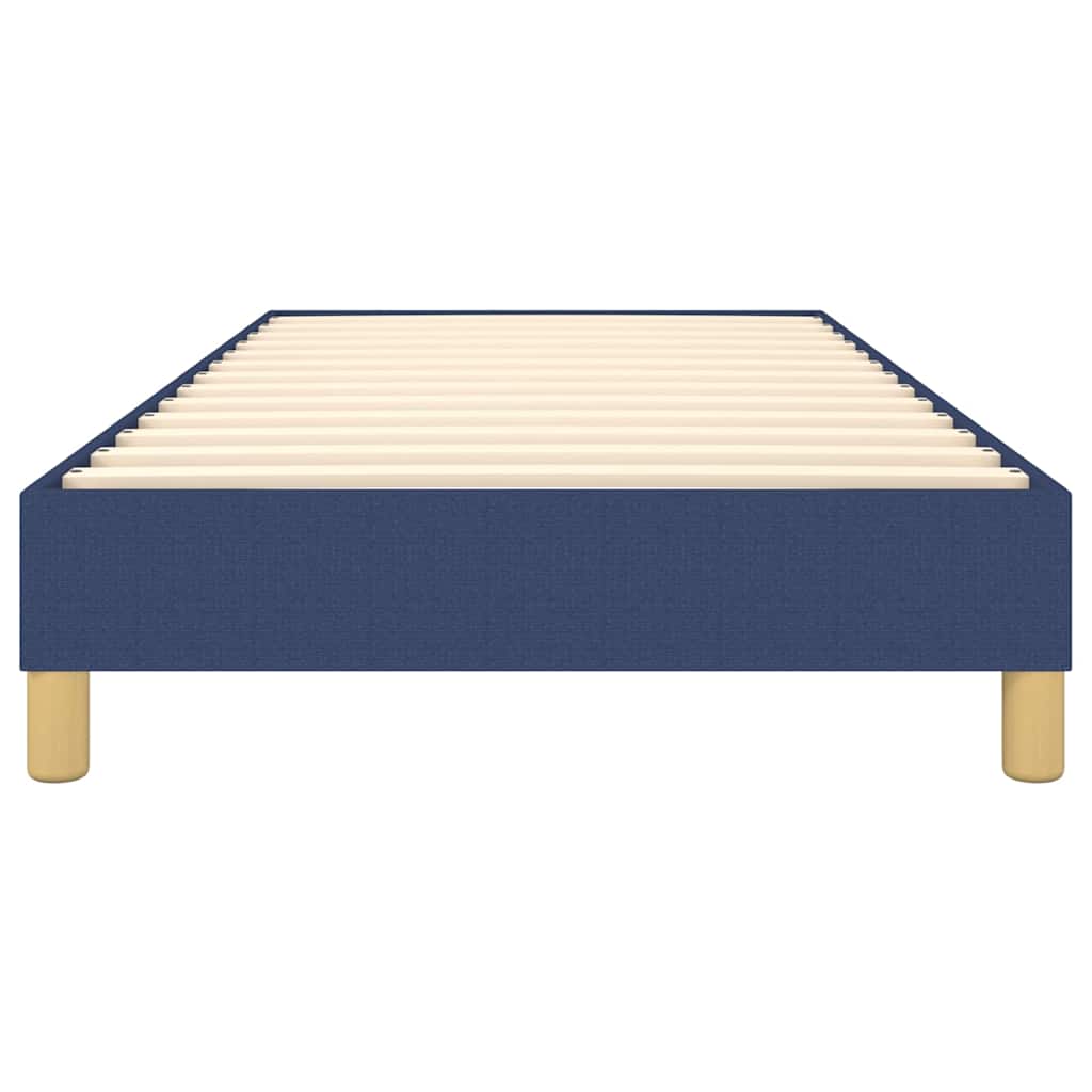Okvir za krevet s oprugom plava 80x200cm od tkanine