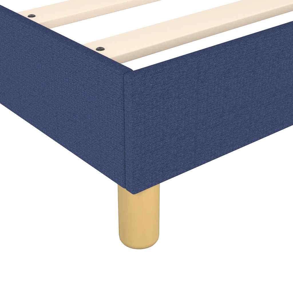 Okvir za krevet s oprugom plava 80x200cm od tkanine