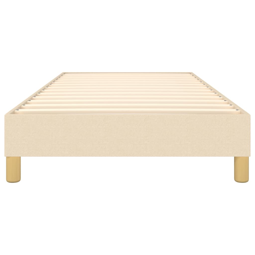 Okvir za krevet s oprugom krem 90x190cm od tkanine