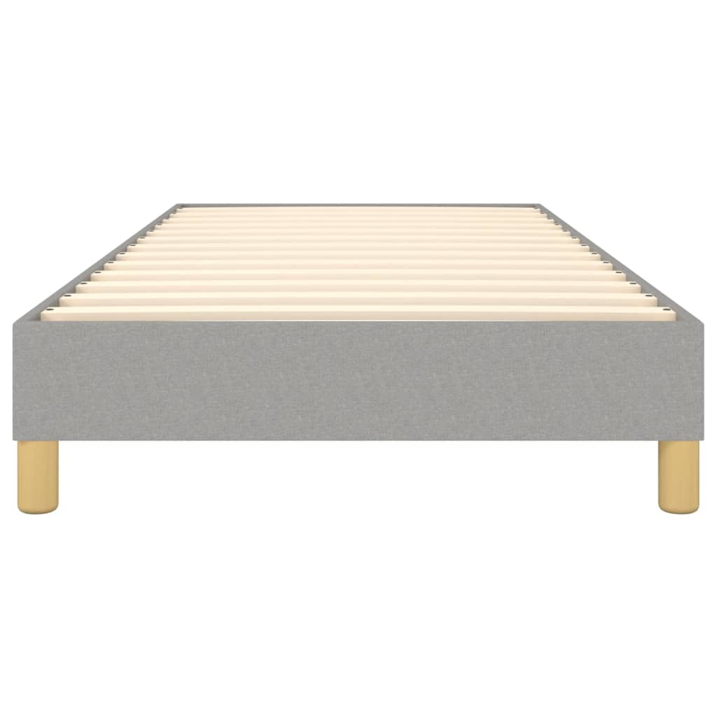 Okvir za krevet s oprugom svjetlosivi 90x200 cm od tkanine