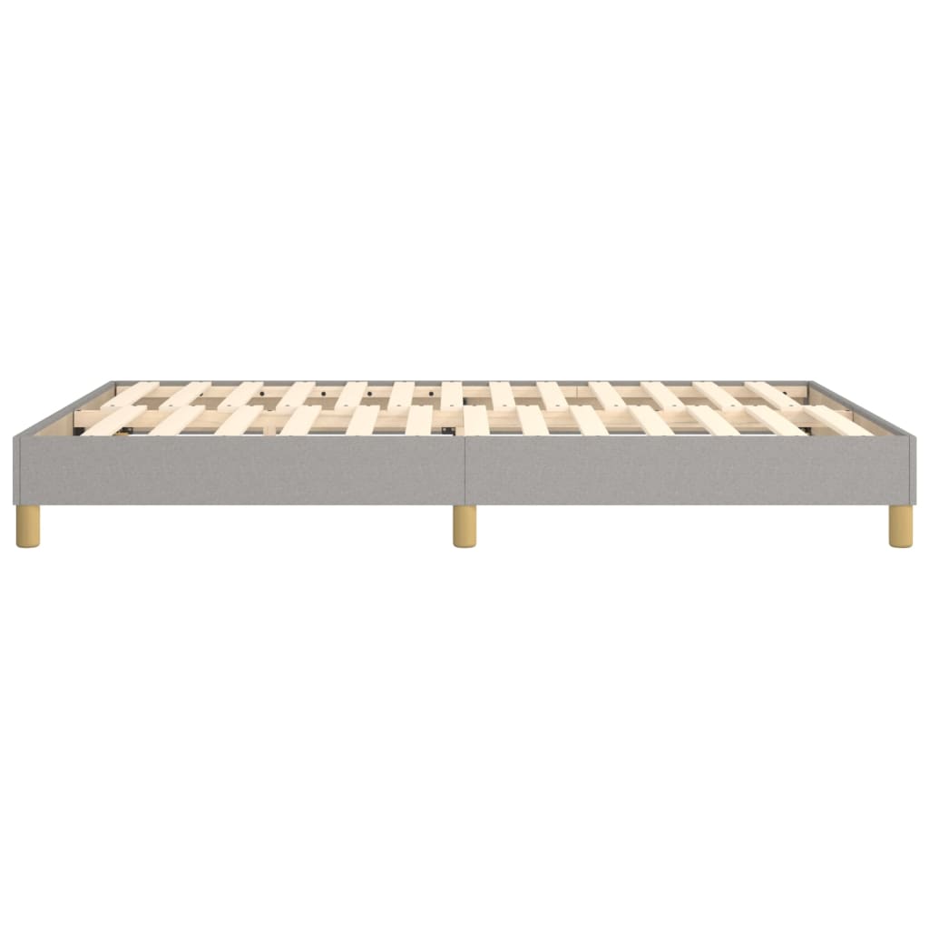 Okvir za krevet s oprugom svjetlosivi 140 x 190 cm od tkanine