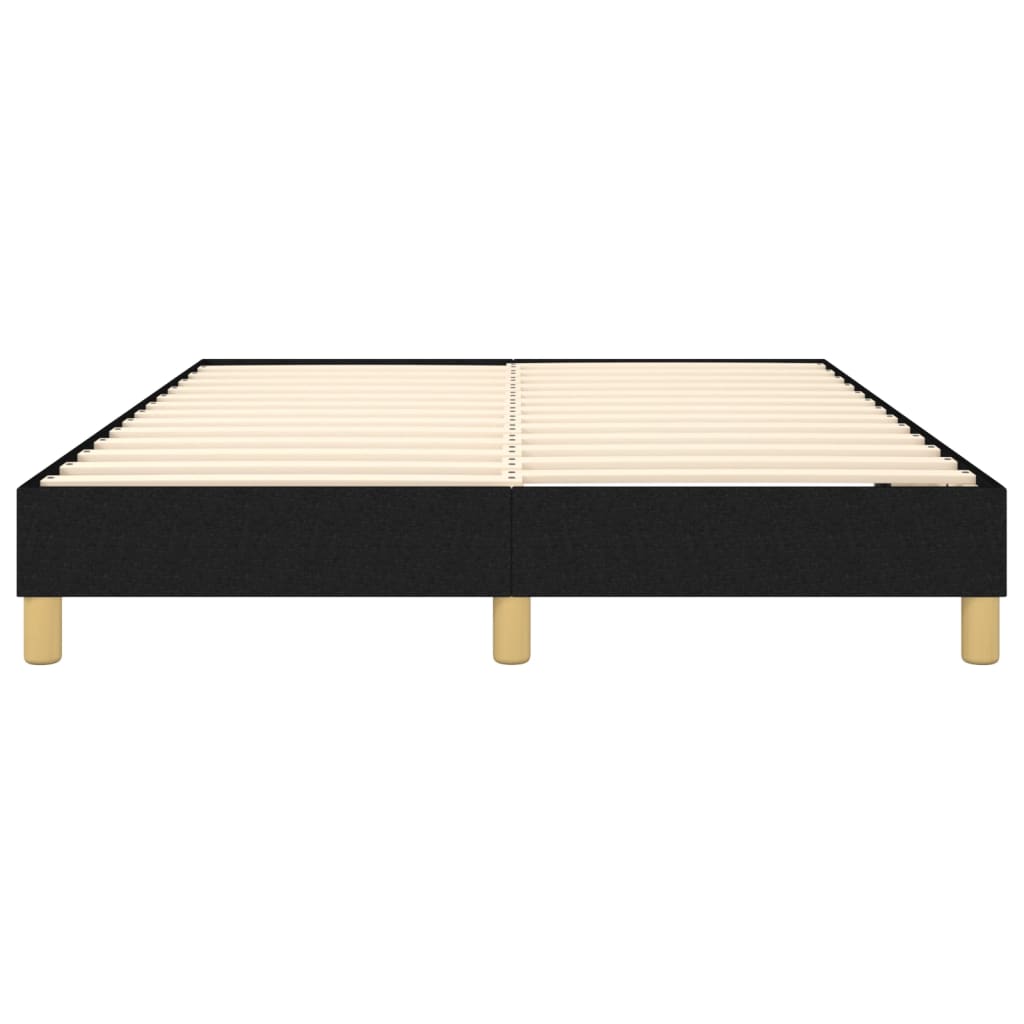 Okvir za krevet s oprugom crni 140x200 cm od tkanine