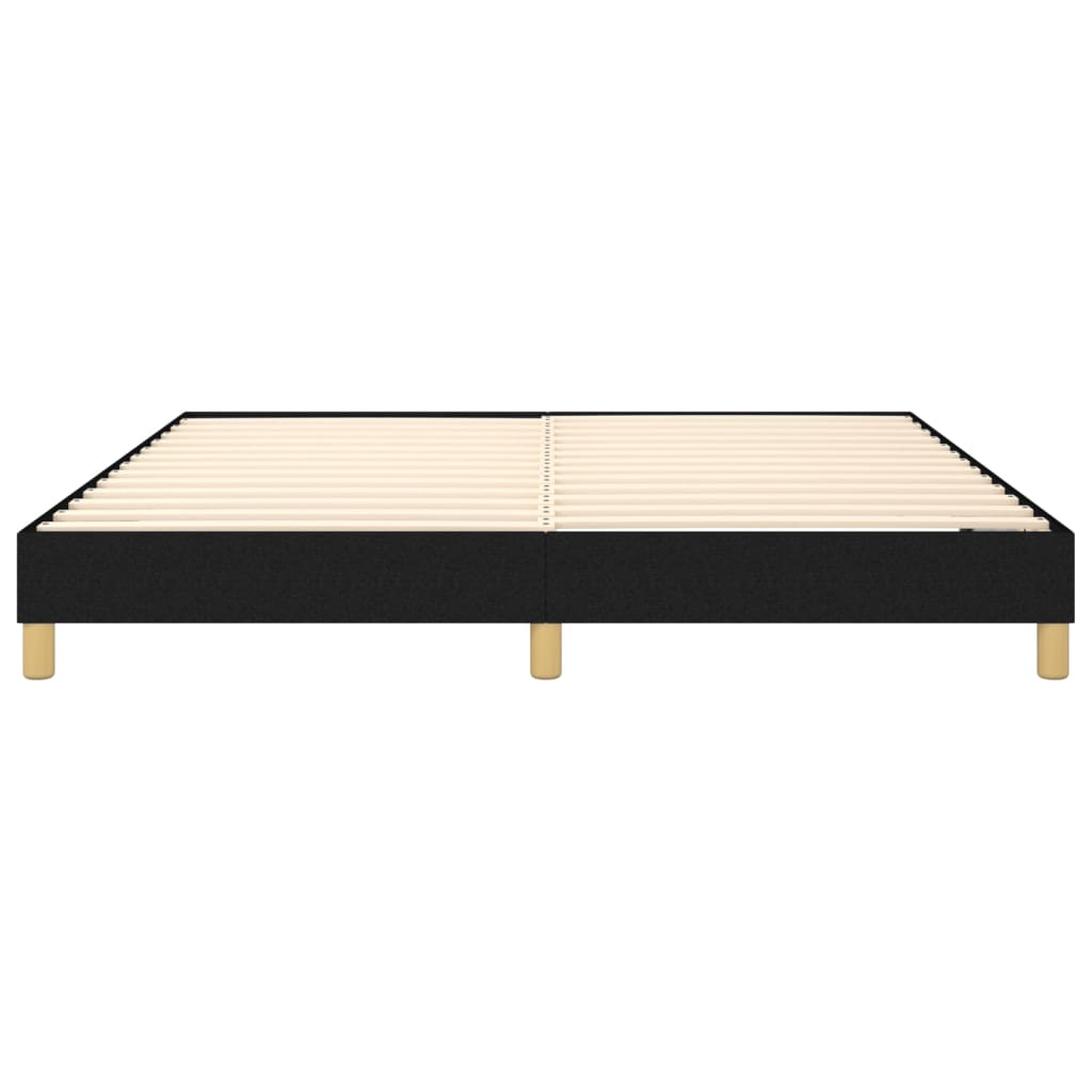 Okvir za krevet s oprugom crni 180x200 cm od tkanine