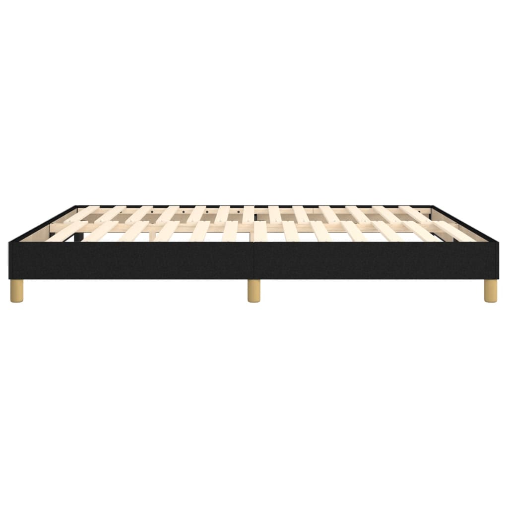 Okvir za krevet s oprugom crni 180x200 cm od tkanine