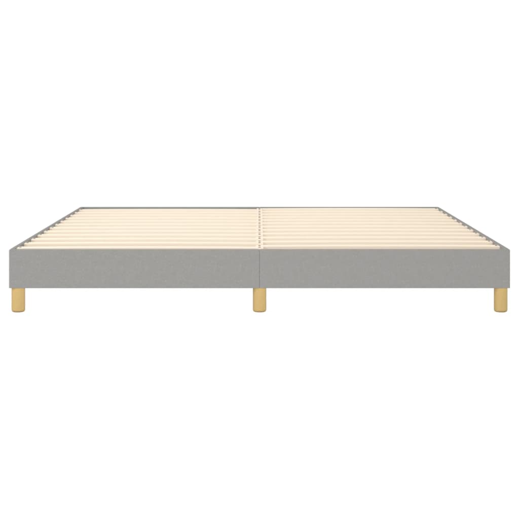 Okvir za krevet s oprugom svjetlosivi 200 x 200 cm od tkanine