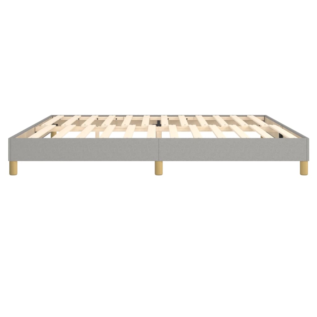 Okvir za krevet s oprugom svjetlosivi 200 x 200 cm od tkanine