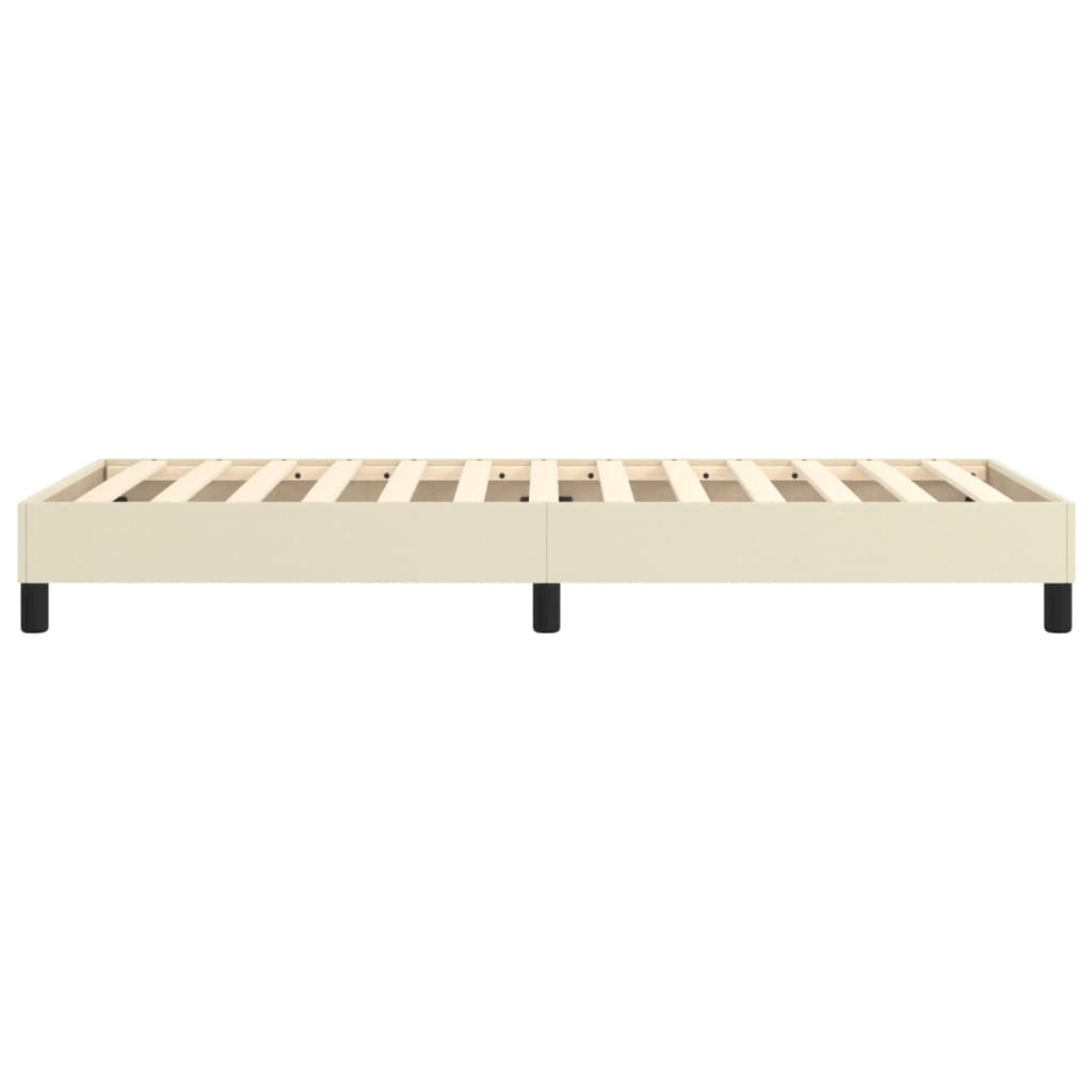 Okvir za krevet s oprugom krem 80 x 200 cm od umjetne kože
