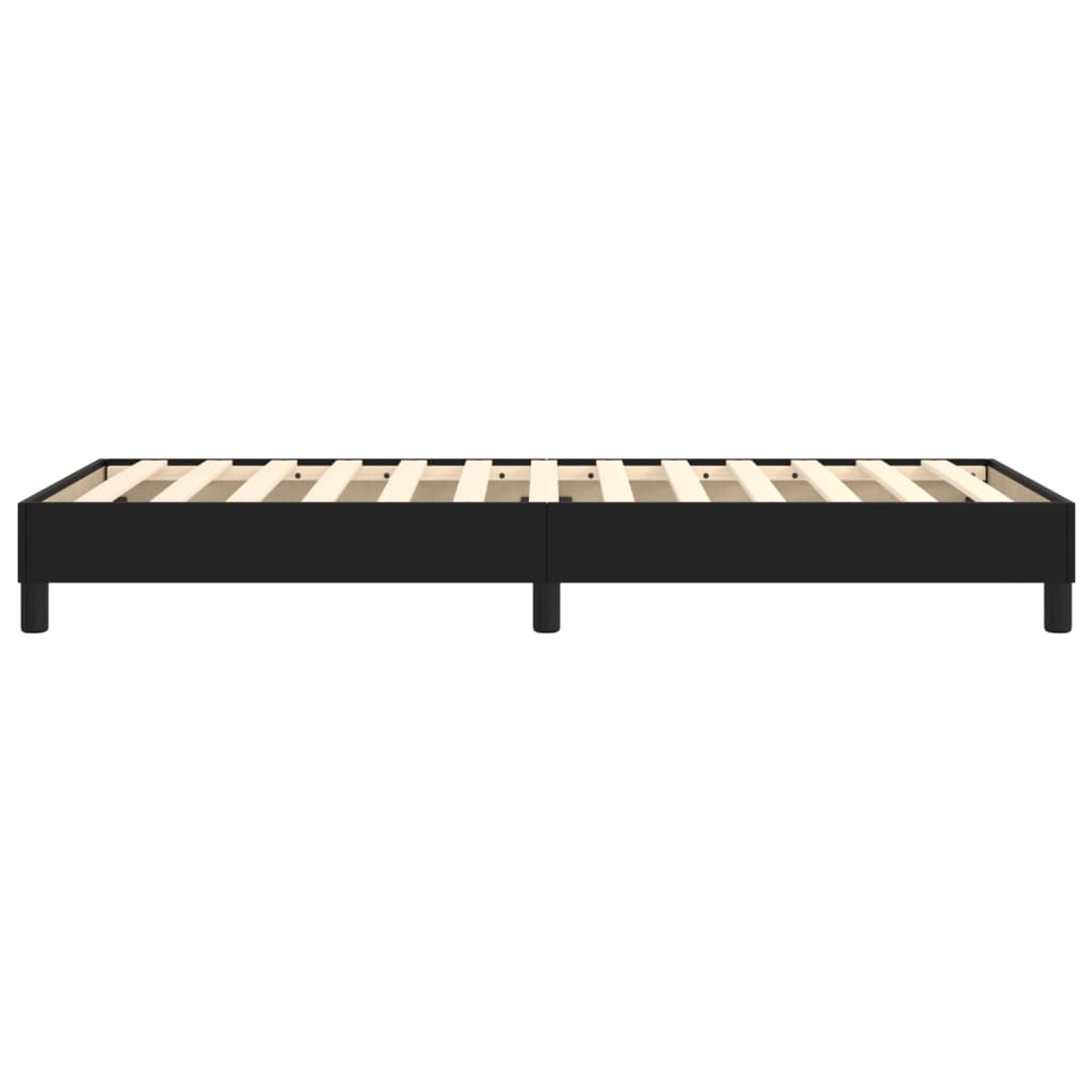 Okvir za krevet s oprugom crni 90x190 cm od umjetne kože
