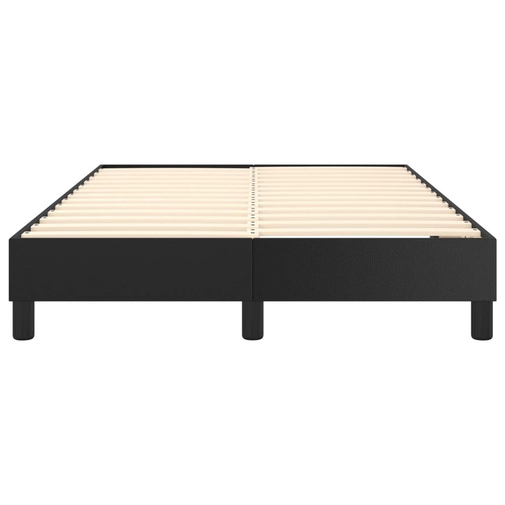 Okvir za krevet s oprugom crni 120 x 200 cm od umjetne kože