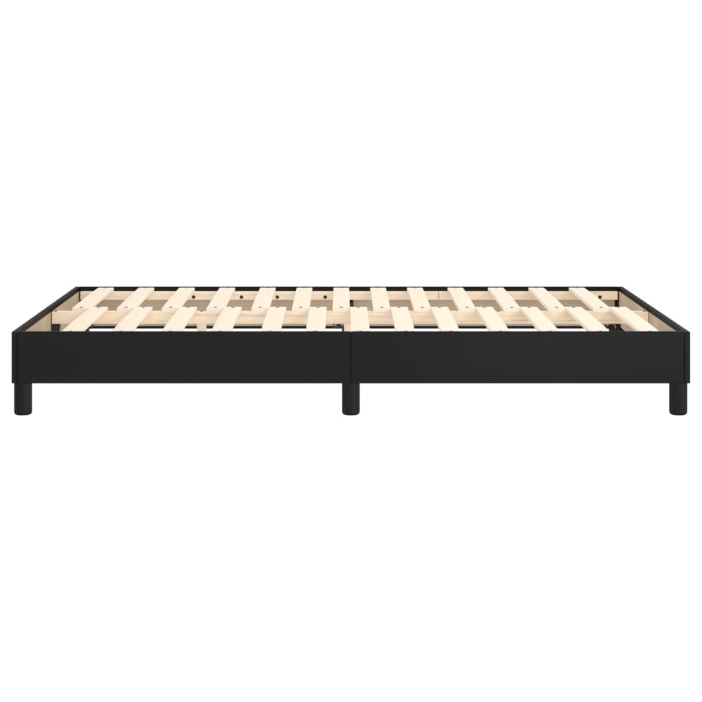 Okvir za krevet s oprugom crni 120 x 200 cm od umjetne kože