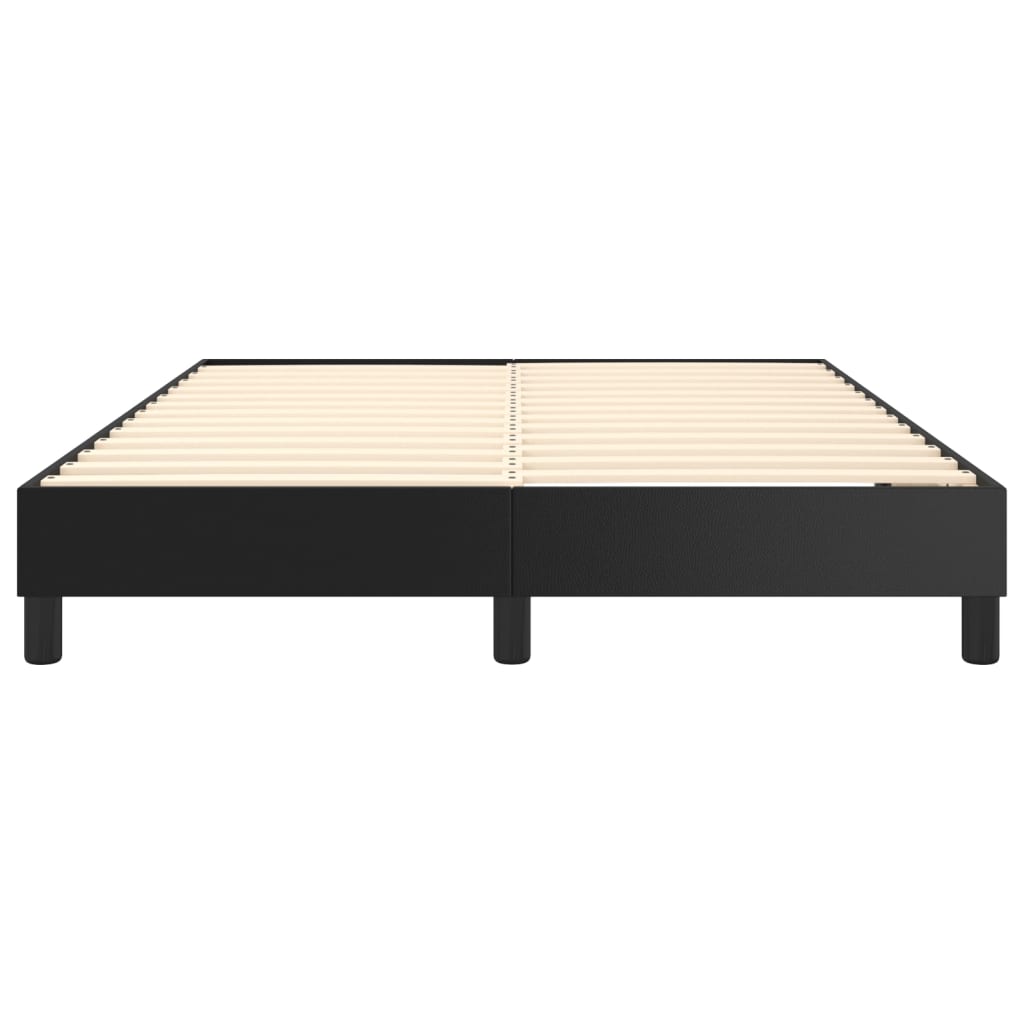 Okvir za krevet s oprugom crni 140x200 cm od umjetne kože