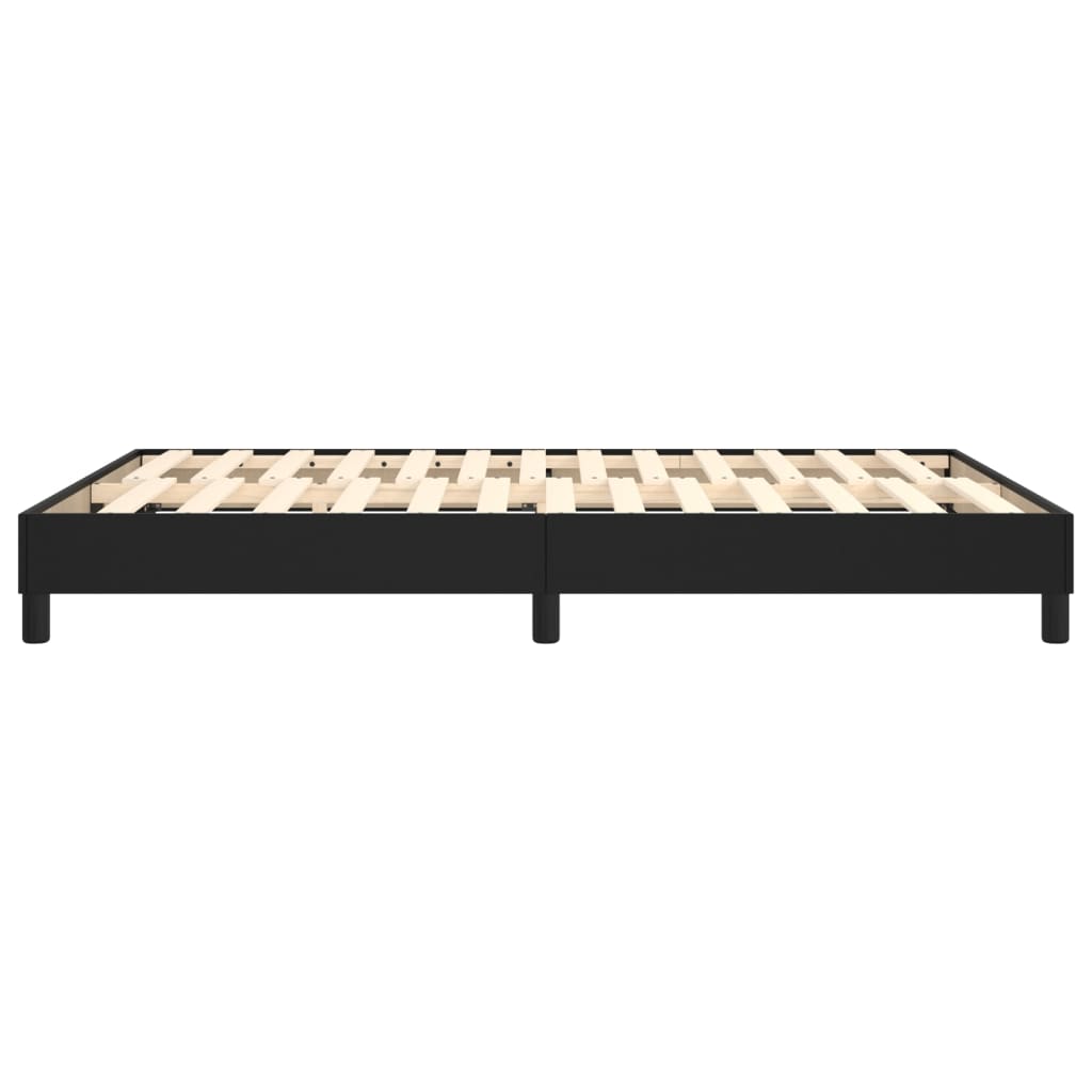 Okvir za krevet s oprugom crni 140x200 cm od umjetne kože