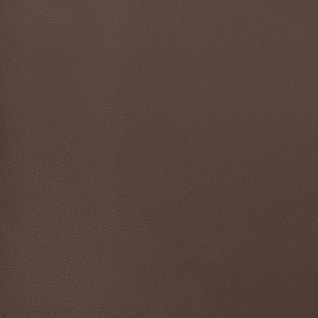 Okvir za krevet s oprugom smeđi 140x200 cm od umjetne kože